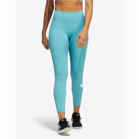 ADIDAS Believe This 2.0 Logo 7/8 Training Leggings Turquoise
