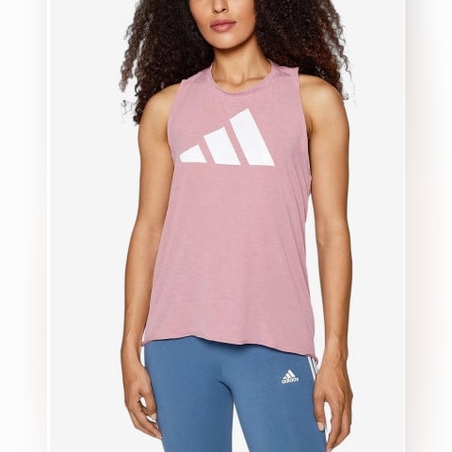 ADIDAS Training 3-Stripes Logo Tank Purple