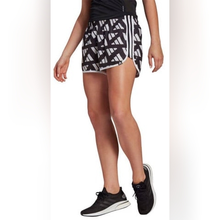 ADIDAS Marathon 20 Celebration Running Shorts Black/White