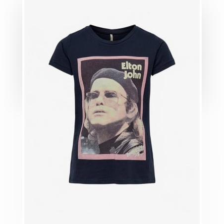 ONLY x Elton John Printed Tee Navy