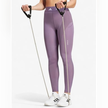 ADIDAS Techfit Stash Pocket Full-Length Leggings Purple