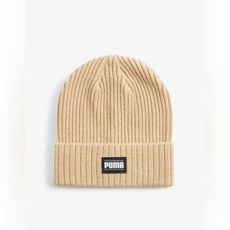 PUMA Ribbed Classic Cuff Beanie Cream