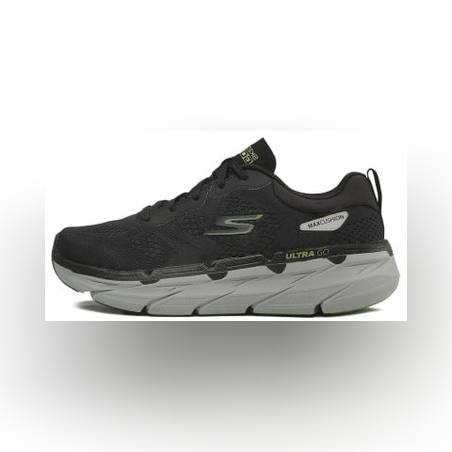 SKECHERS Max Cushioning Premier Perspective Shoes Black/Lime