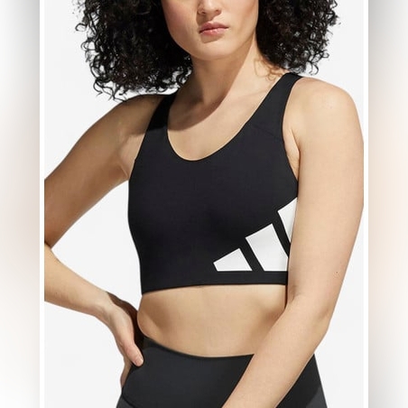 ADIDAS Ultimate High-Support Logo Bra Black