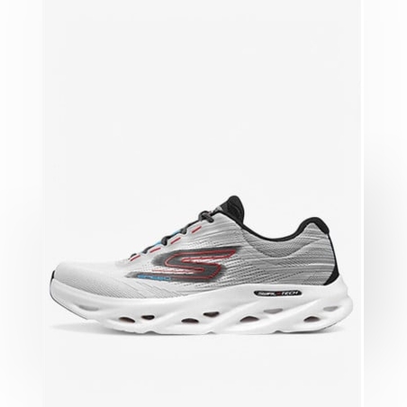 SKECHERS Go Run Swirl Tech Speed Rapid Motion Shoes White/Grey