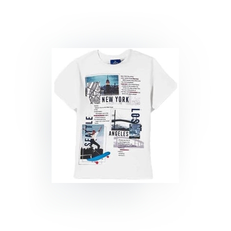 CHICCO Boys New York Tee White/Blue