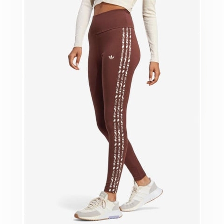 ADIDAS Originals Abstract Animal Print Leggings Brown