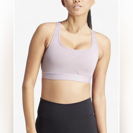 ADIDAS Powerreact Medium-Support Training Bra Purple