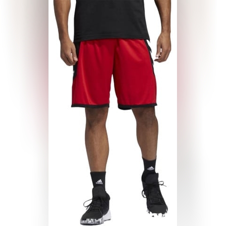 ADIDAS Pro Madness Woven Basketball Shorts Red