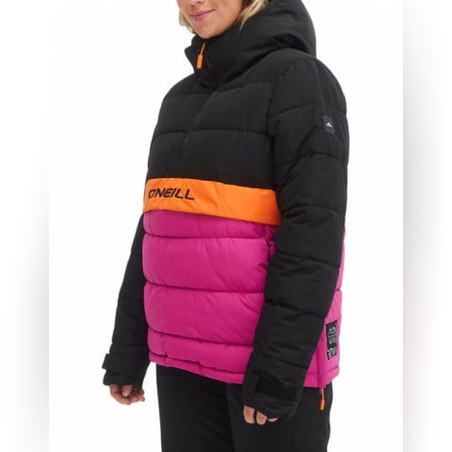 ONEILL O'riginals Puffy Anorak Jacket Black/Pink W