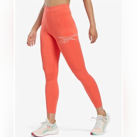 REEBOK Running Vector Leggings Orange