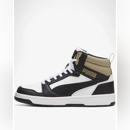 PUMA Rebound V6 Mid Shoes White/Black