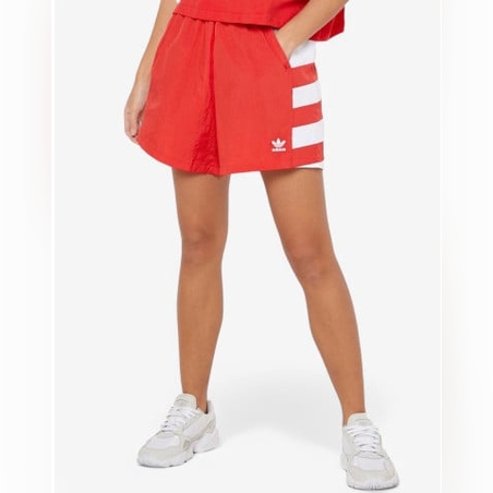 ADIDAS Originals Large Logo Shorts Red/White