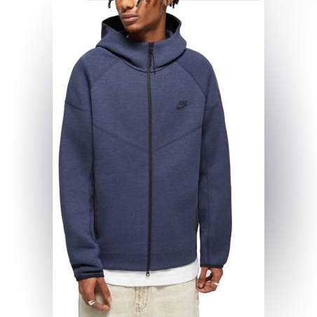 NIKE Tech Fleece Full-Zip Hoodie Blue