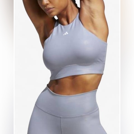 ADIDAS Workout Medium-Support Bra Silver Violet