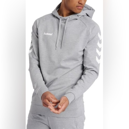 HUMMEL Go Cotton Hoodie Grey Melange