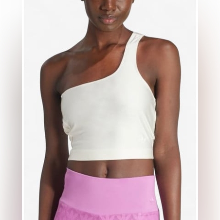 ADIDAS Fashion Cut-Out Crop Top White