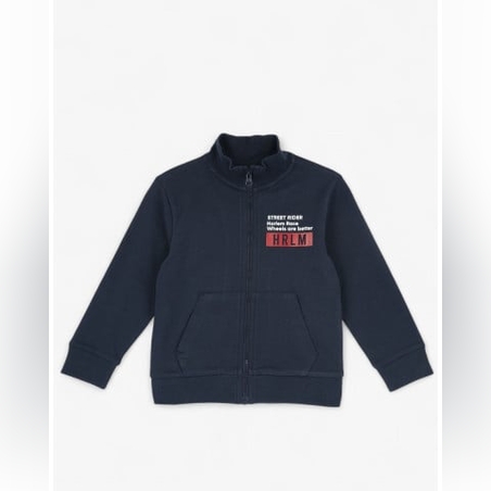 CHICCO Boys Full-Zip Track Top Dark Blue