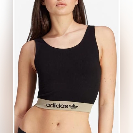 ADIDAS Originals Ribbed Modern Flex Brami Underwear Black