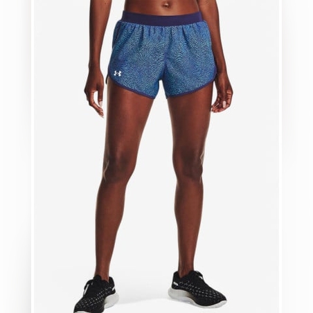 UNDER ARMOUR Fly By 2.0 Printed Short Blue
