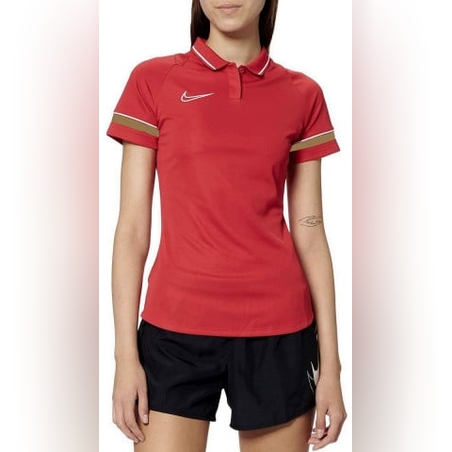 NIKE Dri-Fit Academy 21 Short Sleeve Polo Red