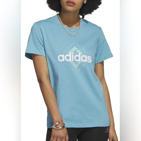 ADIDAS Woven Sports Tee Blue