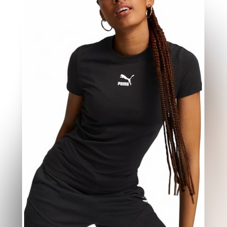 PUMA Classics Slim Tee Black