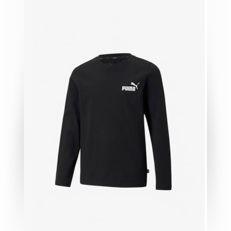 PUMA Essentials No. 1 Logo Long Sleeve Tee Black