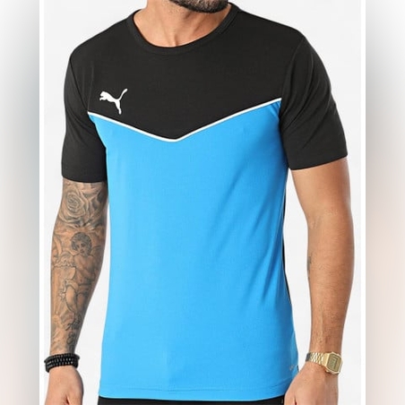 PUMA IndividualRISE Jerse Tee Blue M