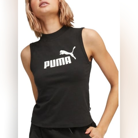 PUMA Essentials High Neck Tank Top Black