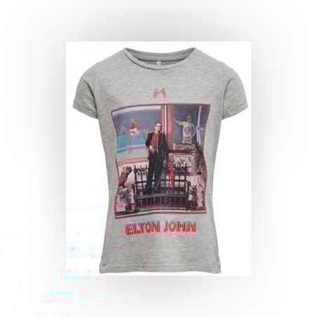 ONLY x Elton John Printed Tee Grey