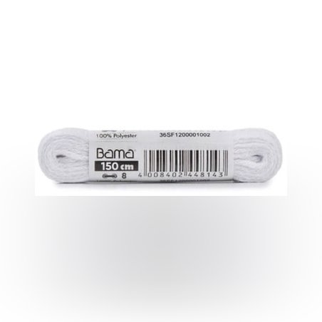 BAMA Flat Laces White 150cm