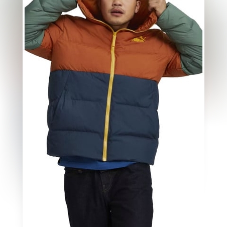 PUMA Power Hooded Down Puffer Jacket Multicolor