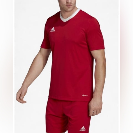 ADIDAS Entrada 22 Football Tee Red