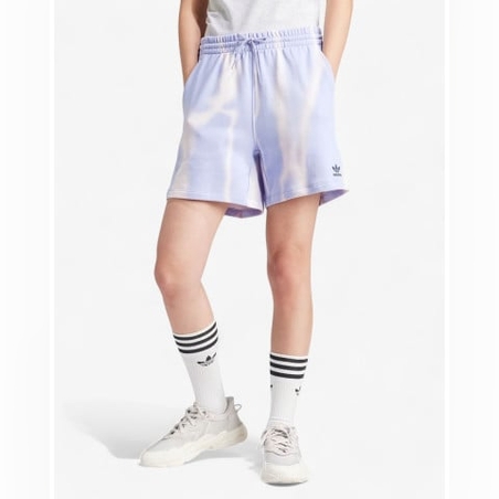 ADIDAS Dye Allover Print Sweat Shorts Violet