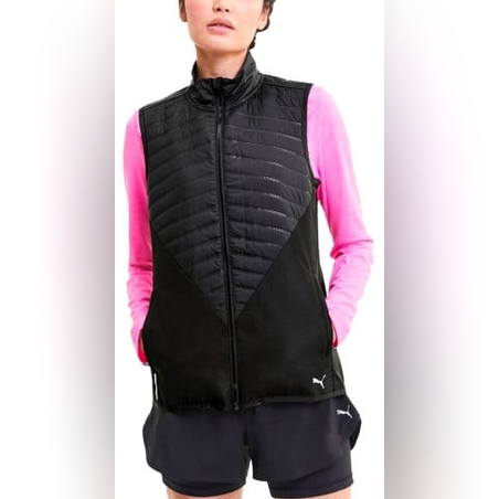 PUMA Running Favorite Puffer Vest Black