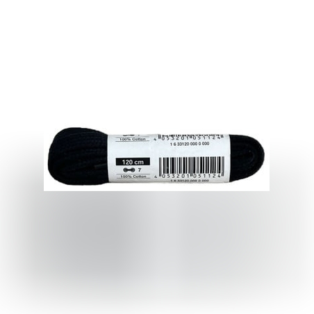 BAMA Flat Laces Black 120cm