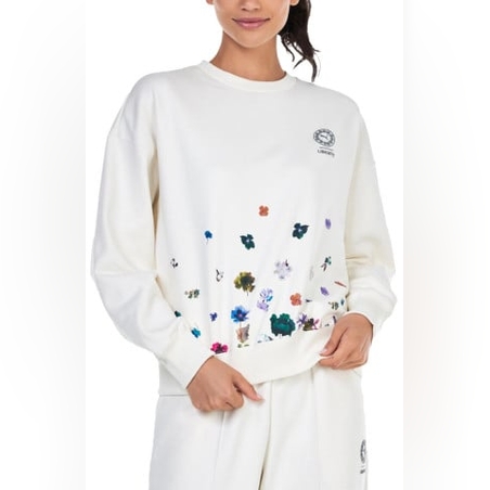 PUMA x Liberty Oversized Crew Sweatshirt White