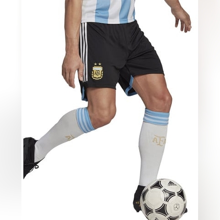 ADIDAS Argentina 22 Home Football Shorts Black