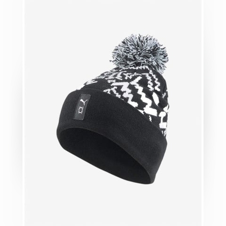 PUMA Pom-Pom Basketball Beanie Black/White