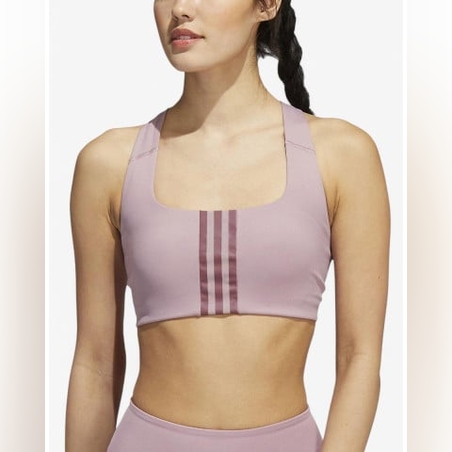 ADIDAS Aeroready Middle-Support Bra Purple