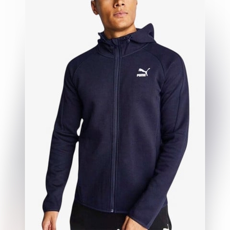 PUMA Evotec Full Zip Hoodie Navy