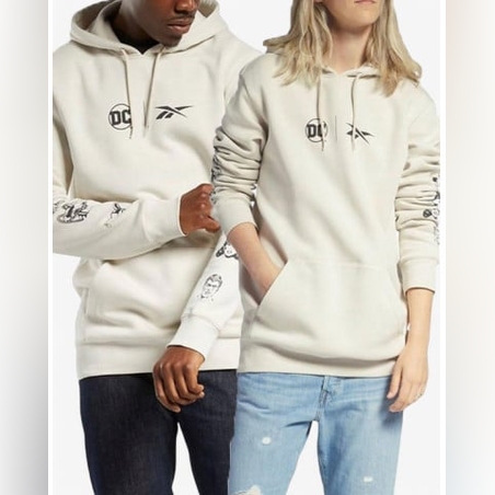 REEBOK x DC Logo Unisex Hoodie Beige