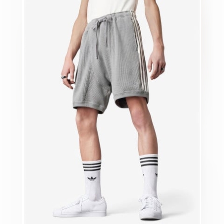 ADIDAS Blue Version Waffle Shorts Grey