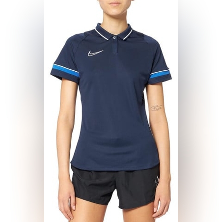 NIKE Dri-Fit Academy 21 Short Sleeve Polo Navy