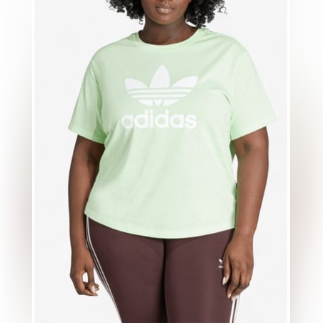 ADIDAS Originals Adicolor Trefoil Boxy Tee Green