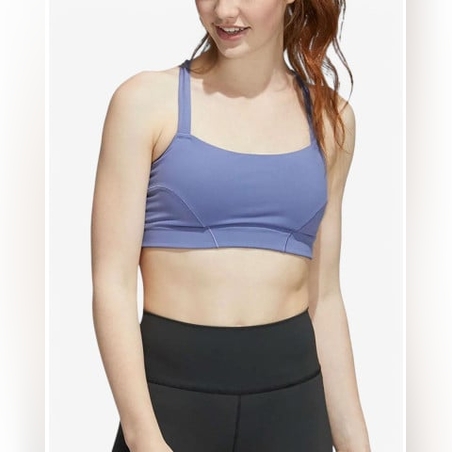 ADIDAS Light-Support Yoga Bra Purple