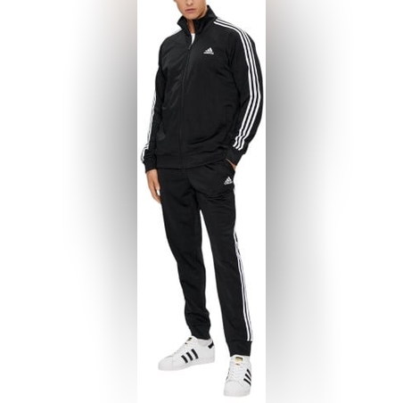 ADIDAS Basic 3-Stripes Tricot Track Suit Black