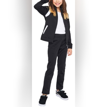 PUMA Tricot Full-Zip Tracksuit Black