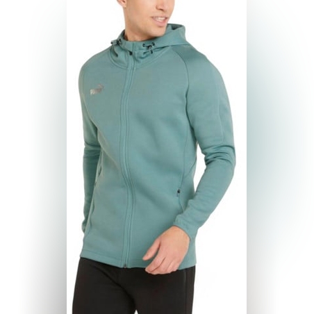 PUMA TeamFinal Casuals Full-Zip Hoodie Green